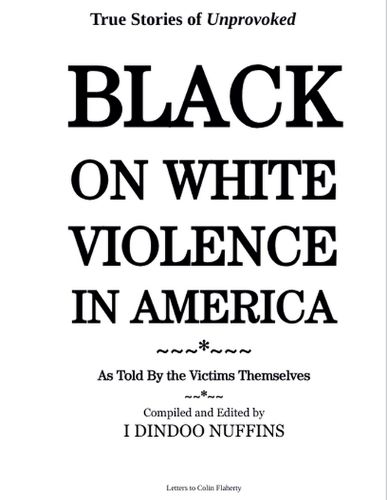 Cover image for True Stories of Unprovoked Black on White Violence in America