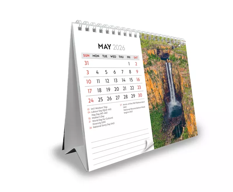 Steve Parish Australia 2026 Double View Desk Easel Calendar