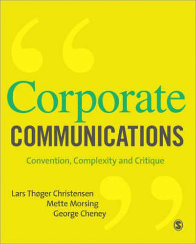 Cover image for Corporate Communications: Convention, Complexity and Critique