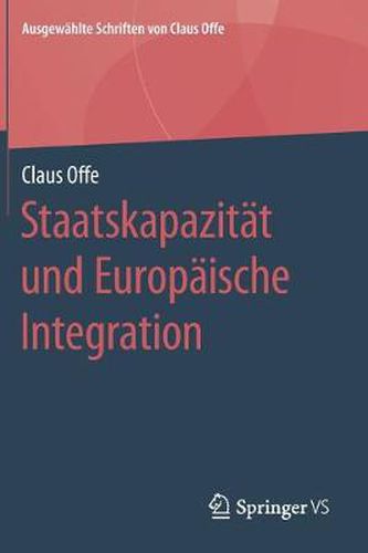 Cover image for Staatskapazitat und Europaische Integration