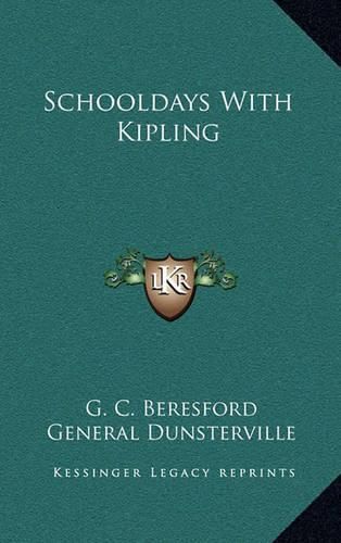 Cover image for Schooldays with Kipling