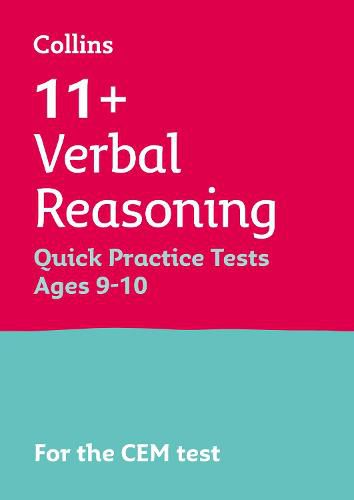 11+ Verbal Reasoning Quick Practice Tests Age 9-10 (Year 5): For the Cem Tests