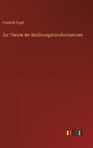 Cover image for Zur Theorie der Beruehrungstransformationen