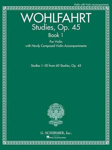 Studies, Op. 45 - Book I: For Violin with Newly Composed Violin Accompaniments