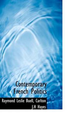 Cover image for Contemporary French Politics