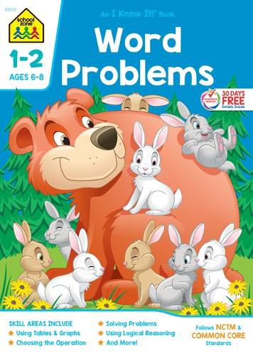 Cover image for School Zone Word Problems Grades 1-2 Workbook