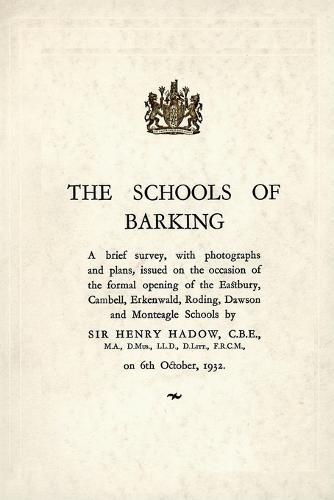 Cover image for The Schools of Barking