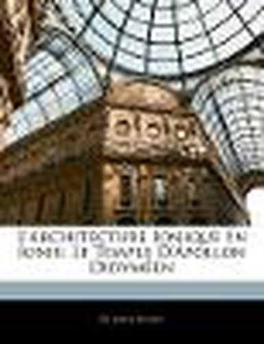 Cover image for L'Architecture Ionique En Ionie: Le Temple D'Apollon Didym En