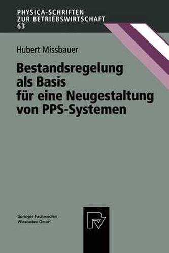 Cover image for Bestandsregelung ALS Basis Fur Eine Neugestaltung Von Pps-Systemen