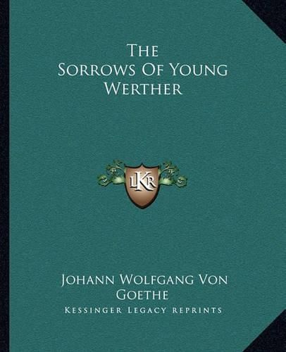 Cover image for The Sorrows of Young Werther