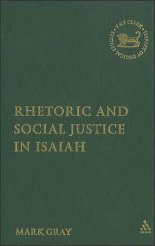 Cover image for Rhetoric and Social Justice in Isaiah