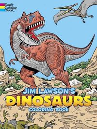 Cover image for Jim Lawson's Dinosaurs Coloring Book