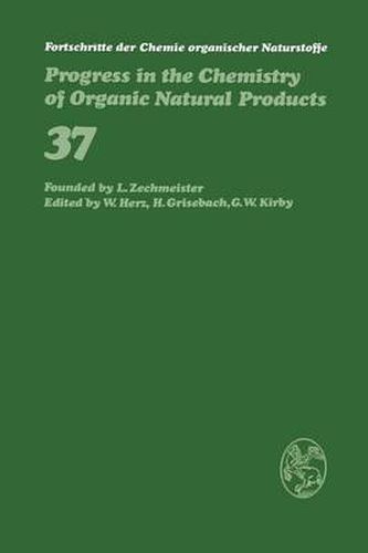 Fortschritte der Chemie organischer Naturstoffe / Progress in the Chemistry of Organic Natural Products