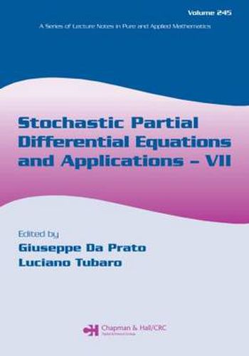 Cover image for Stochastic Partial Differential Equations and Applications - VII