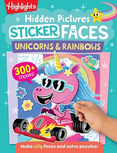 Cover image for Hidden Pictures Sticker Faces: Unicorns & Rainbows