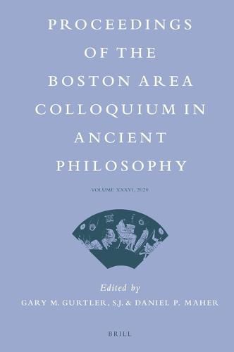 Cover image for Proceedings of the Boston Area Colloquium in Ancient Philosophy