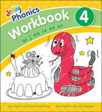 Cover image for Jolly Phonics Workbook 4: in Precursive Letters (British English edition)