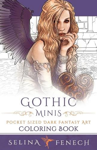 Cover image for Gothic Minis - Pocket Sized Dark Fantasy Art Coloring Book