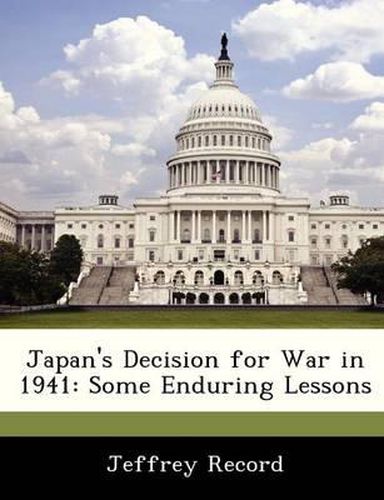 Cover image for Japan's Decision for War in 1941