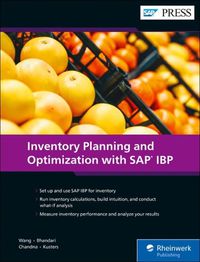 Cover image for Inventory Planning and Optimization wih SAP IBP