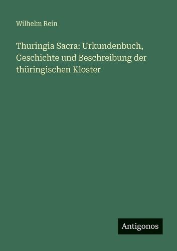 Cover image for Thuringia Sacra