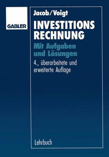 Cover image for Investitionsrechnung