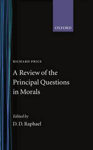 Cover image for A Review of the Principal Questions in Morals