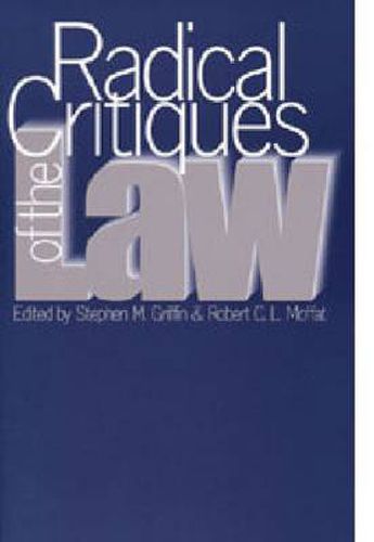 Cover image for Radical Critiques of the Law