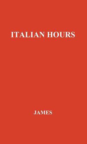 Cover image for Italian Hours.