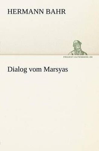 Cover image for Dialog Vom Marsyas