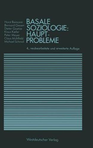 Cover image for Basale Soziologie: Hauptprobleme