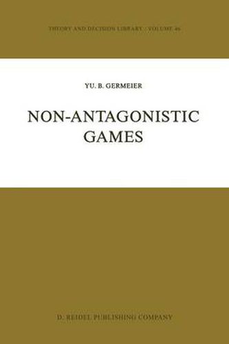 Cover image for Non-Antagonistic Games