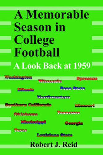 Cover image for A Memorable Season in College Football