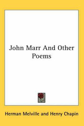 Cover image for John Marr and Other Poems