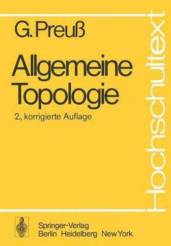 Cover image for Allgemeine Topologie