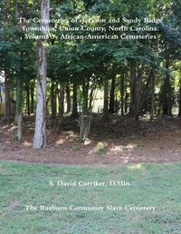 Cover image for The Cemeteries of Jackson and Sandy Ridge Townships, Union County, North Carolina