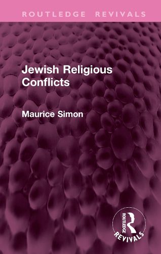 Cover image for Jewish Religious Conflicts