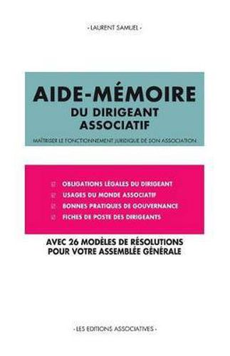 Aide-memoire du dirigeant associatif