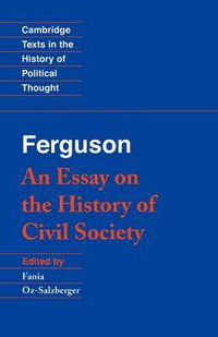 Cover image for Ferguson: An Essay on the History of Civil Society