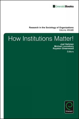 Cover image for How Institutions Matter!