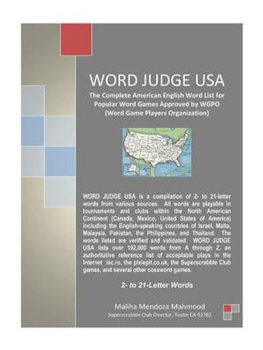 Cover image for Word Judge USA