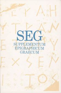 Cover image for Supplementum Epigraphicum Graecum