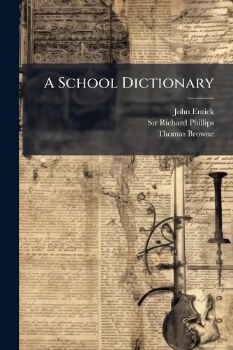 Cover image for A School Dictionary