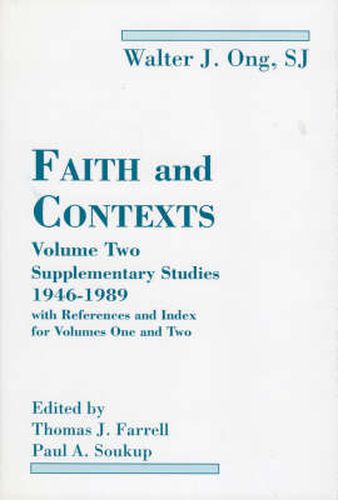Faith and Contexts: Selected Essays and Studies 1952-1991