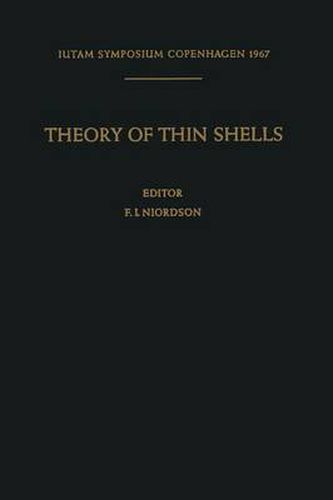 Cover image for Theory of Thin Shells: Second Symposium, Copenhagen September 5-9, 1967