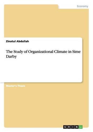 Cover image for The Study of Organizational Climate in Sime Darby