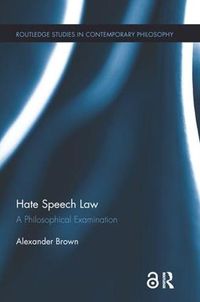 Cover image for Hate Speech Law: A Philosophical Examination