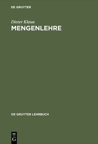 Cover image for Mengenlehre
