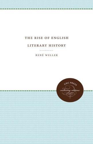 Cover image for The Rise of English Literary History