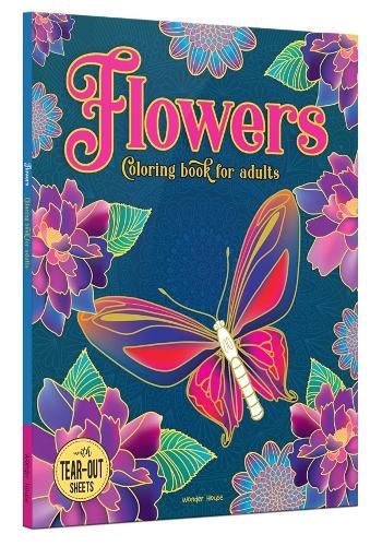 Cover image for Flowers Coloring Book for Adults